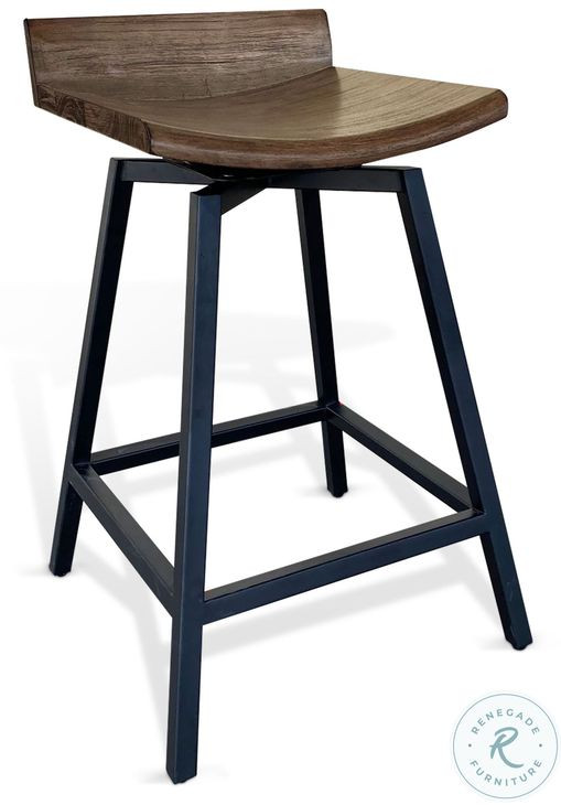 Velden Hollow Buckskin Swivel Counter Height Stool