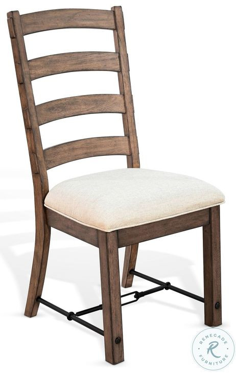 Velden Hollow Buckskin Ladderback Dining Chair Set of 2