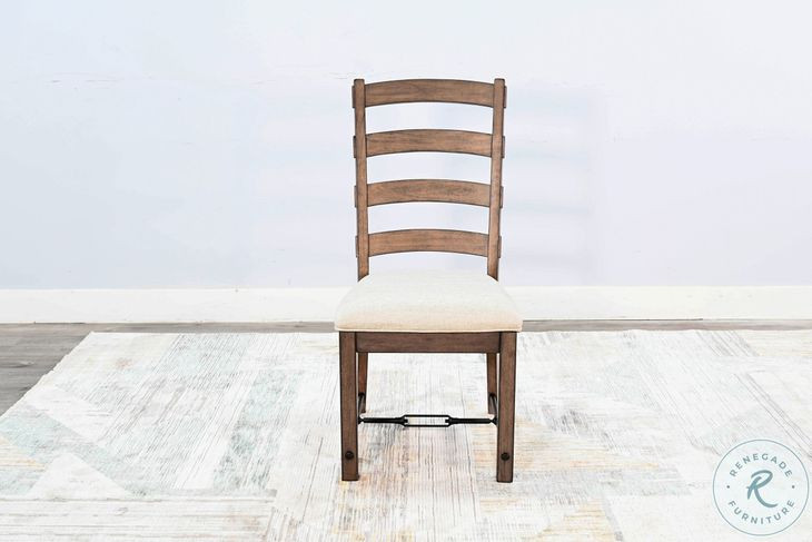Velden Hollow Buckskin Ladderback Dining Chair Set of 2