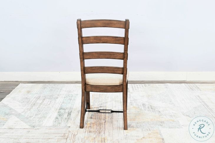 Velden Hollow Buckskin Ladderback Dining Chair Set of 2