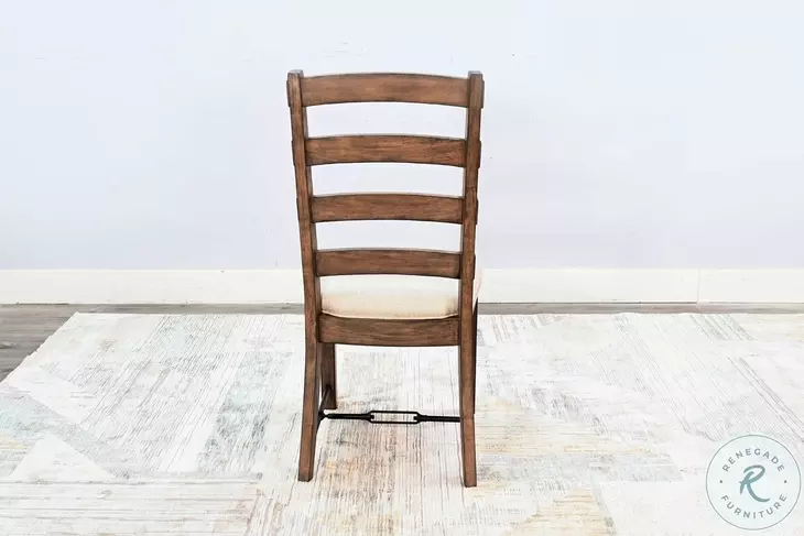Velden Hollow Buckskin Ladderback Dining Chair Set of 2