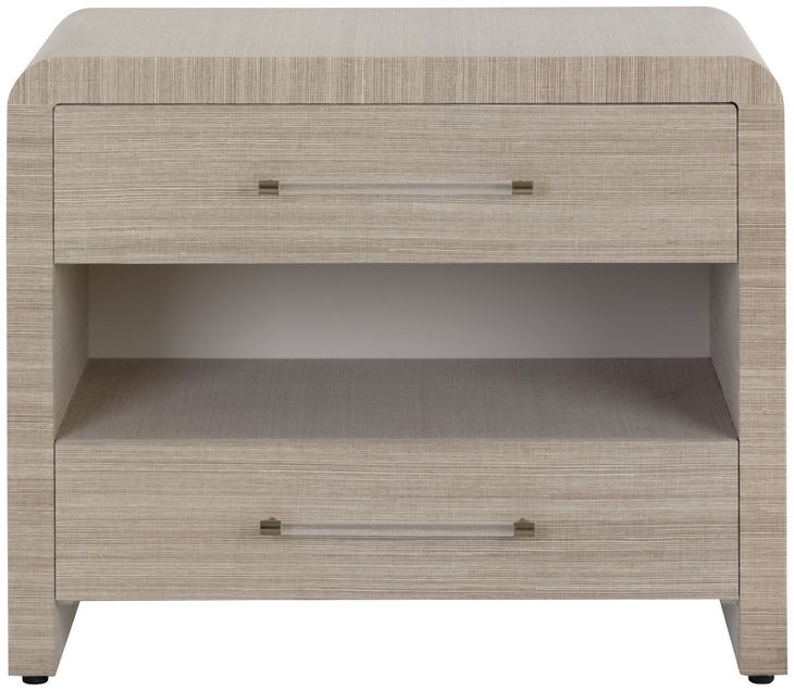 Babineaux Sand 2 Drawer Nightstand