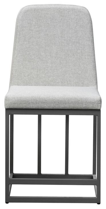 Navarro Outdoor Dining Gray Upholstered Outdoor Bar Stool