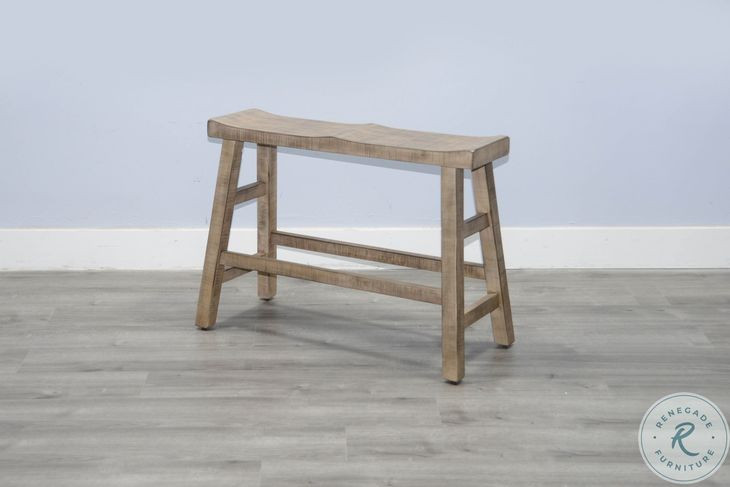 Ember Grace Beach Pebble 33" Counter Height Dining Bench