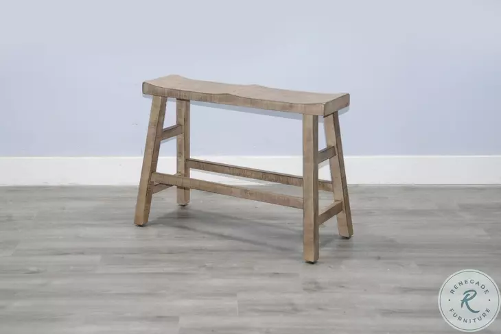 Ember Grace Beach Pebble 33" Counter Height Dining Bench