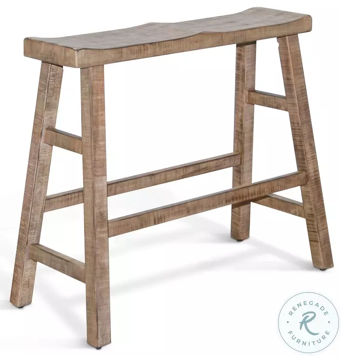 Autumn Echo Beach Pebble 33" Bar Bench