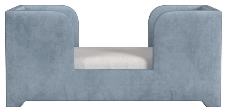 Thoe Blue Upholstered Toddler Bed