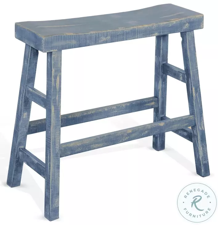 Seabright Ocean Blue Bar Bench