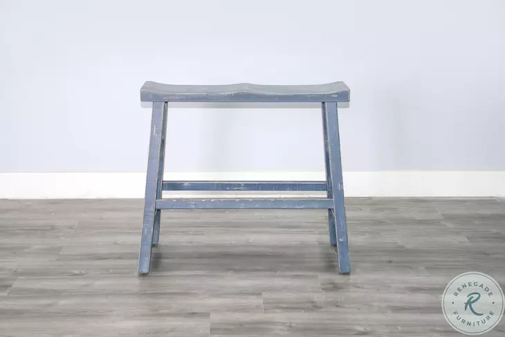 Seabright Ocean Blue Bar Bench