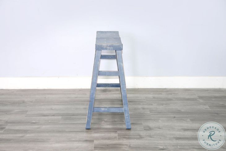 Seabright Ocean Blue Bar Bench