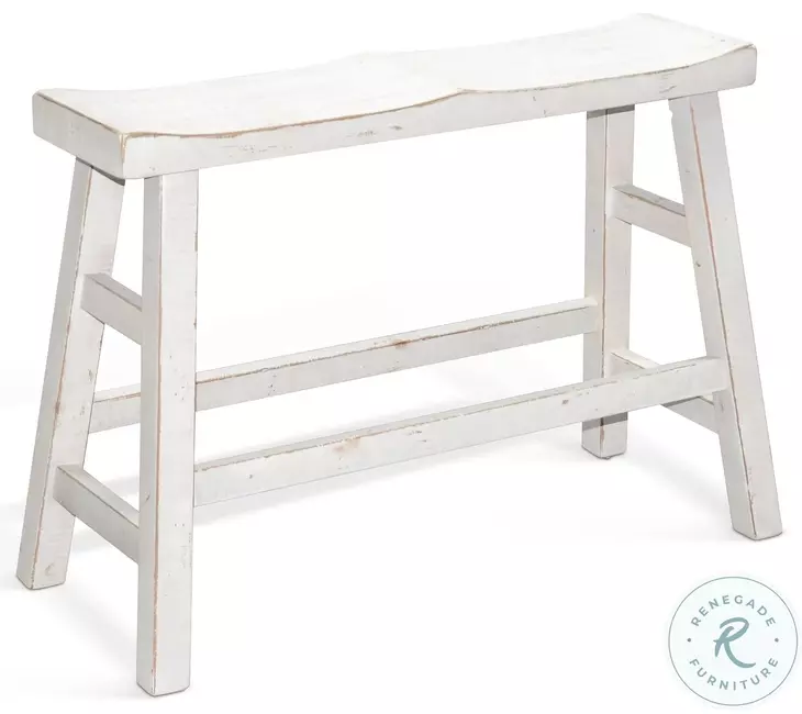 Seabright White Sand Counter Height Bench