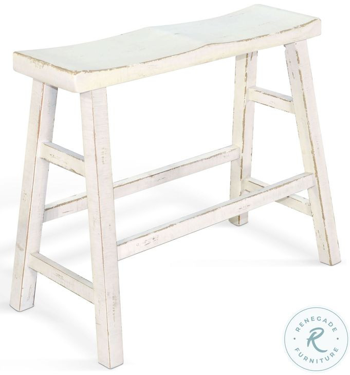 Golden Hearth White Sand Wood 33'' Bar Bench