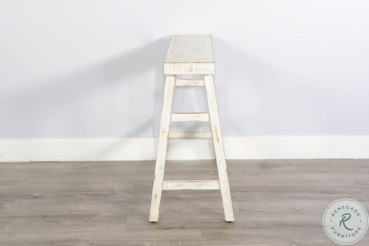 Golden Hearth White Sand Wood 33'' Bar Bench