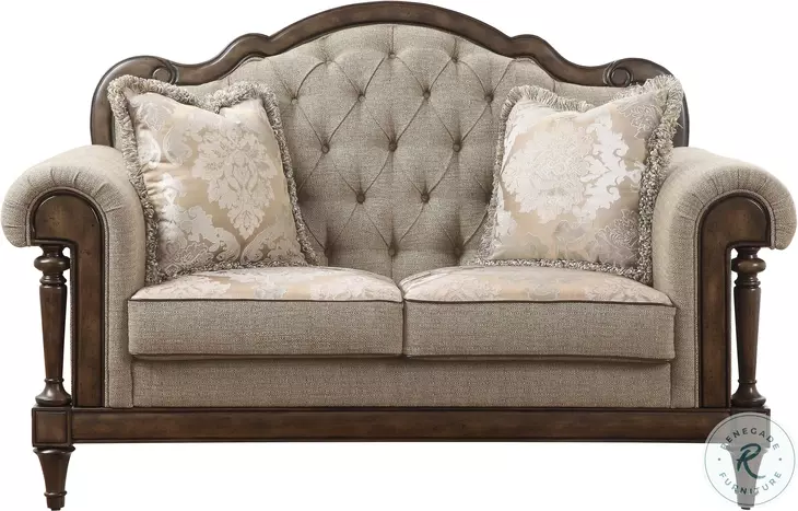 Heath Court Brown Loveseat