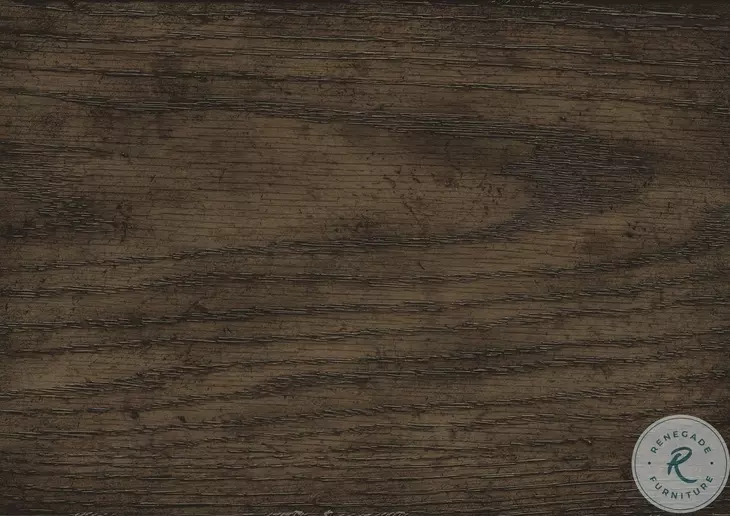 Heath Court Oak and Brown King Upholstered Panel Bed