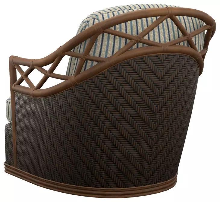 Diamond Cove Beige Upholstered Swivel Chair