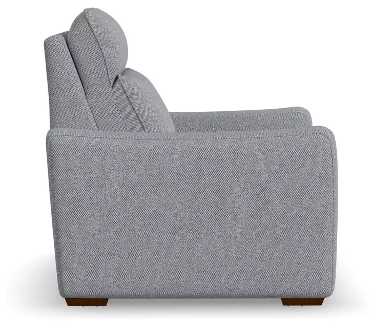 Ava Gray Performance Fabric Triple Power Reclining Living Room Set