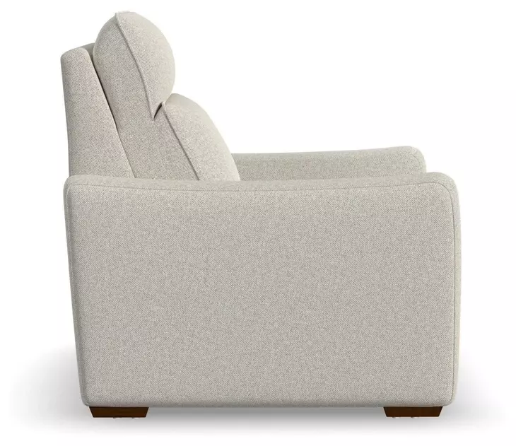 Ava Cream Performance Fabric Triple Power Reclining Living Room Set