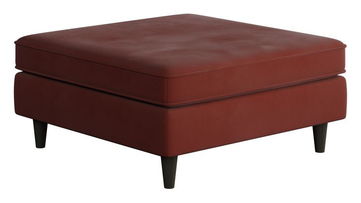 Bella Rouge Square 18" Cocktail Ottoman