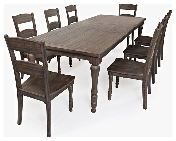 Madison County Barnwood Brown 9 Piece Dining Set