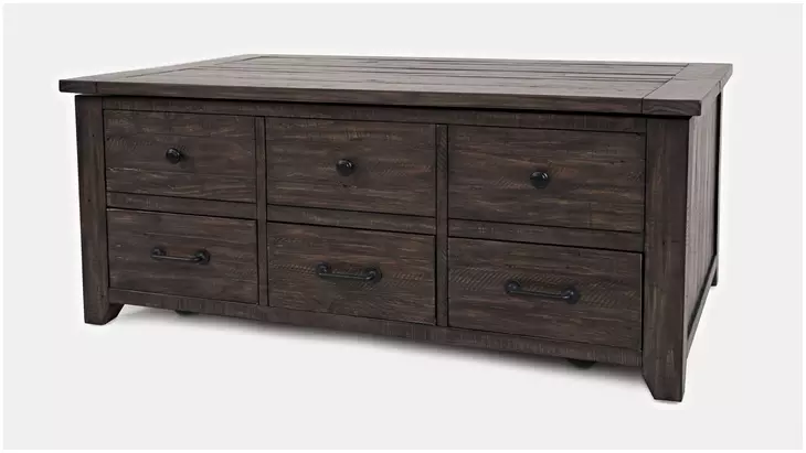 Madison County Barnwood Brown Harris Lift Lid Cocktail Table