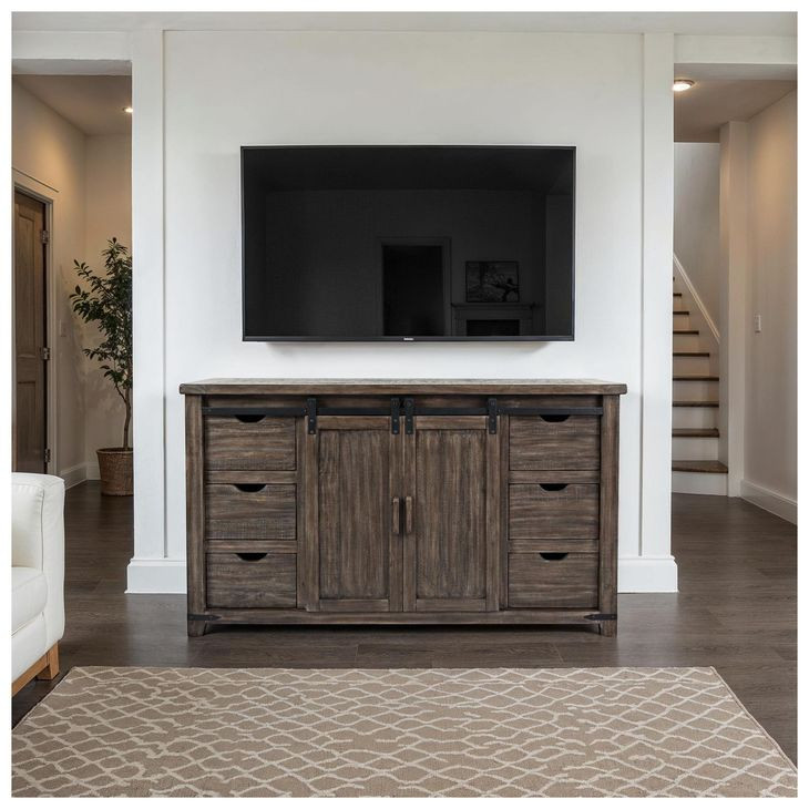 Madison County Barnwood Brown 60" Barn Door Server