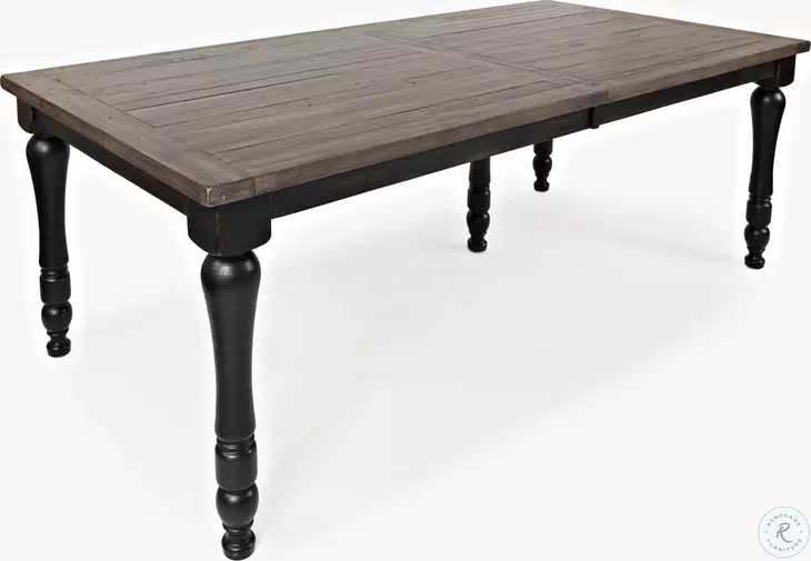 Madison County Vintage Black 22" Extendable Dining Table