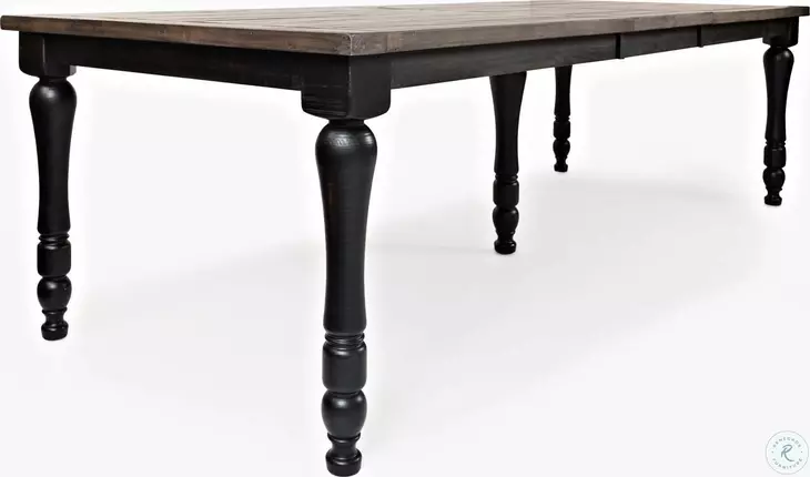 Madison County Vintage Black 22" Extendable Dining Table