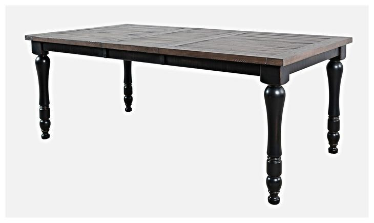 Madison County Vintage Black 18" Extendable Dining Table