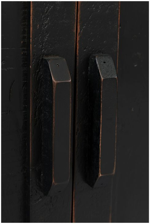 Madison County Vintage Black 70" Barn Door Server