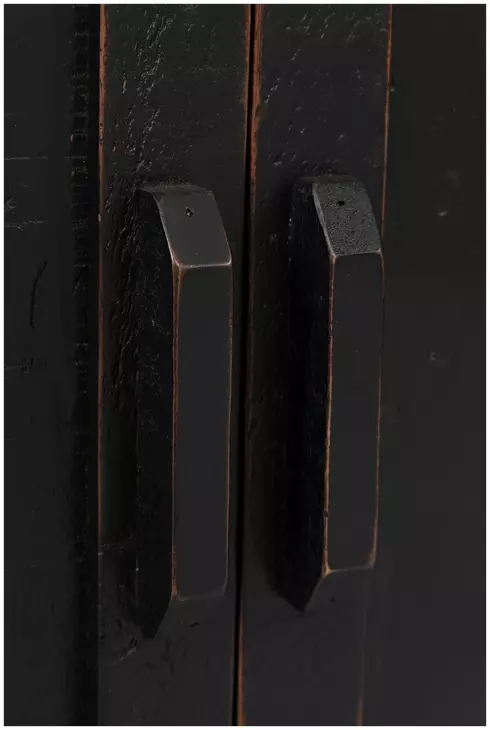 Madison County Vintage Black 70" Barn Door Server