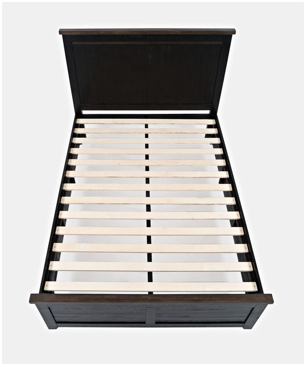 Madison County Vintage Black King Platform Bed