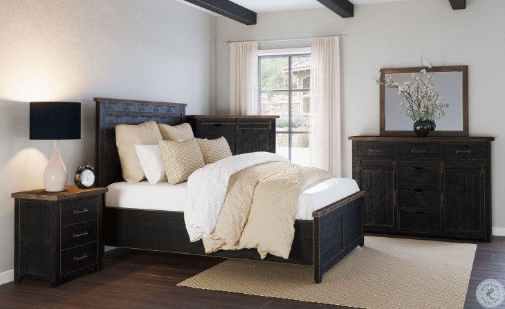 Madison County Vintage Black Panel Bedroom Set from Jofran | Coleman ...