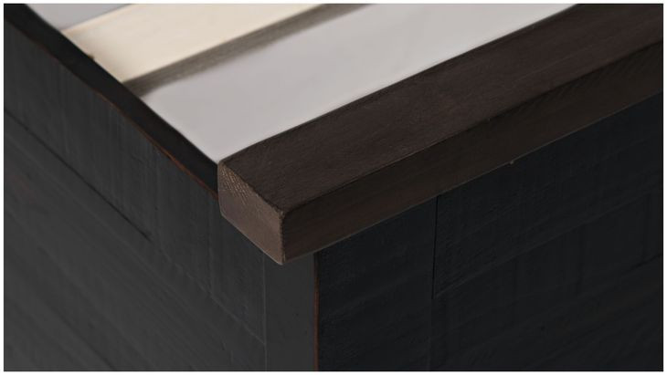 Madison County Vintage Black Queen Bookcase Bed