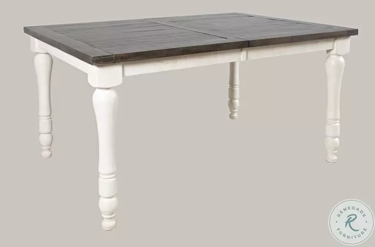 Madison County Vintage White 18" Extendable Dining Table
