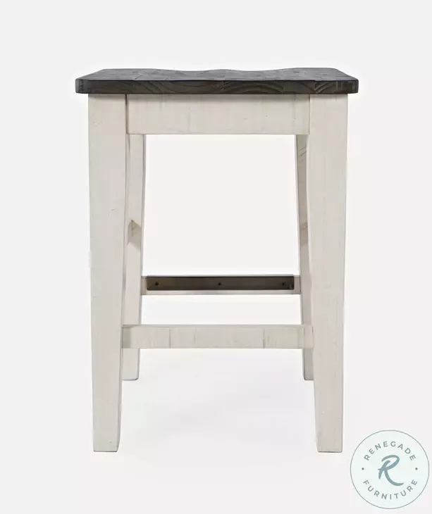 Madison County Vintage White Counter Height Dining Set