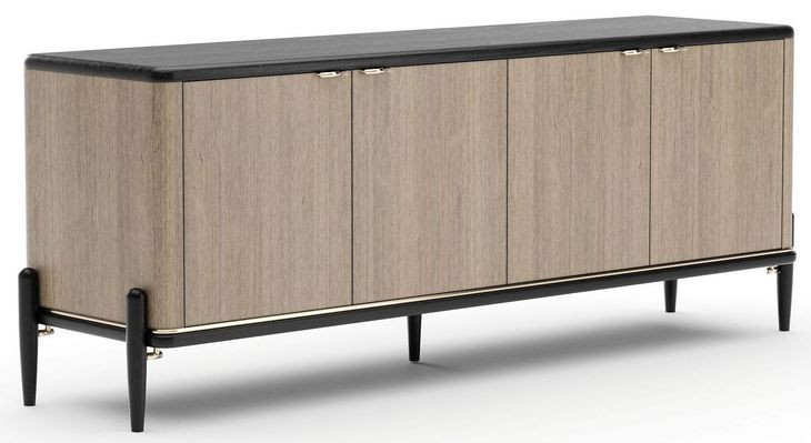 Madera Chocolate Koto Matte and Modern Walnut 4 Door Sideboard