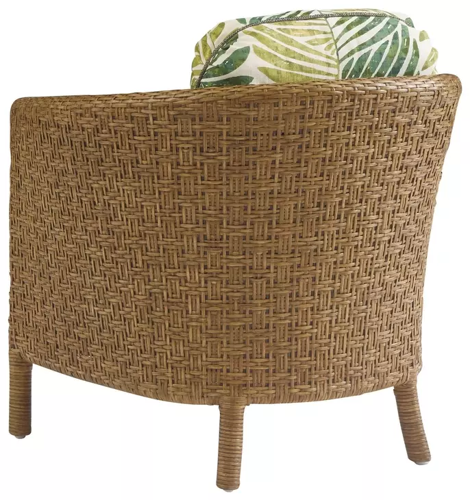 Key Biscayne Gables Estate Green Upholstered Accent Chair