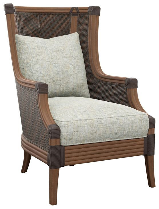 Island Estate Rum Beach Gray Upholstered Accent Chair