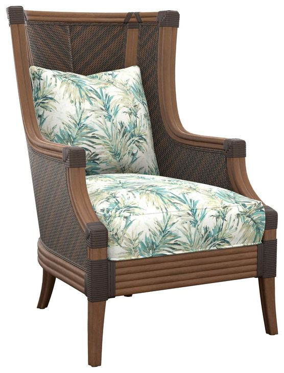 Island Estate Rum Beach Green Upholstered Accent Chair