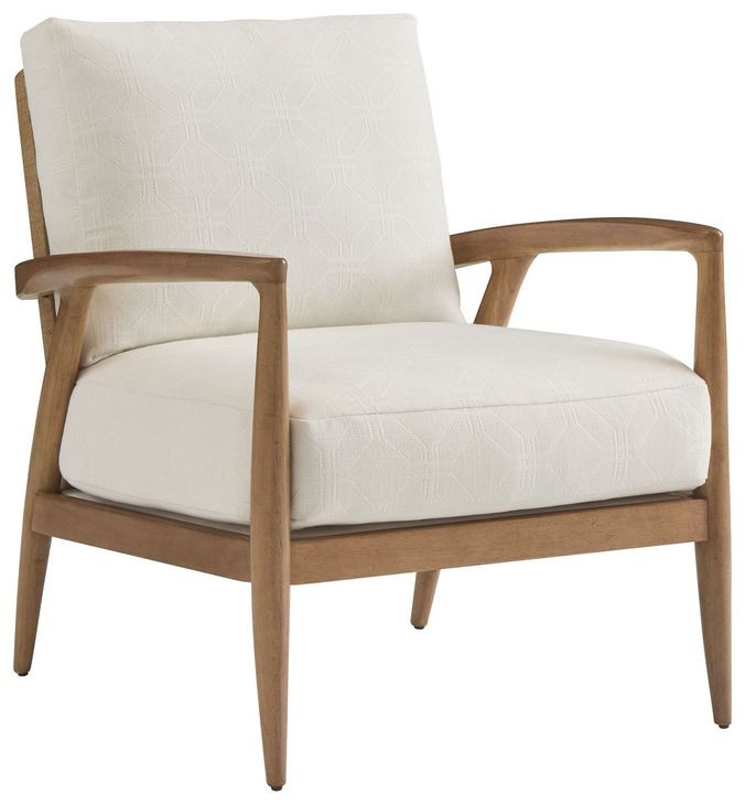 Key Biscayne Anchorage Ivory Upholstered Accent Chair