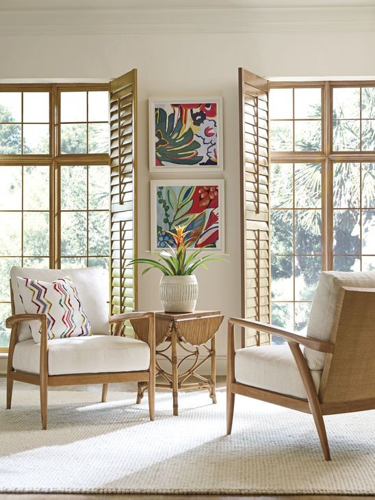 Key Biscayne Anchorage Ivory Upholstered Accent Chair