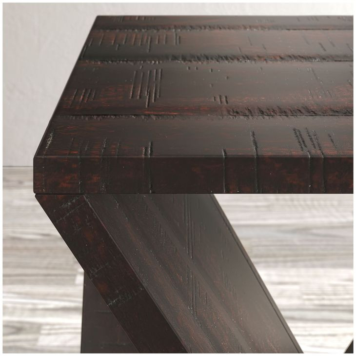 Global Archive Espresso Jasper Accent Table