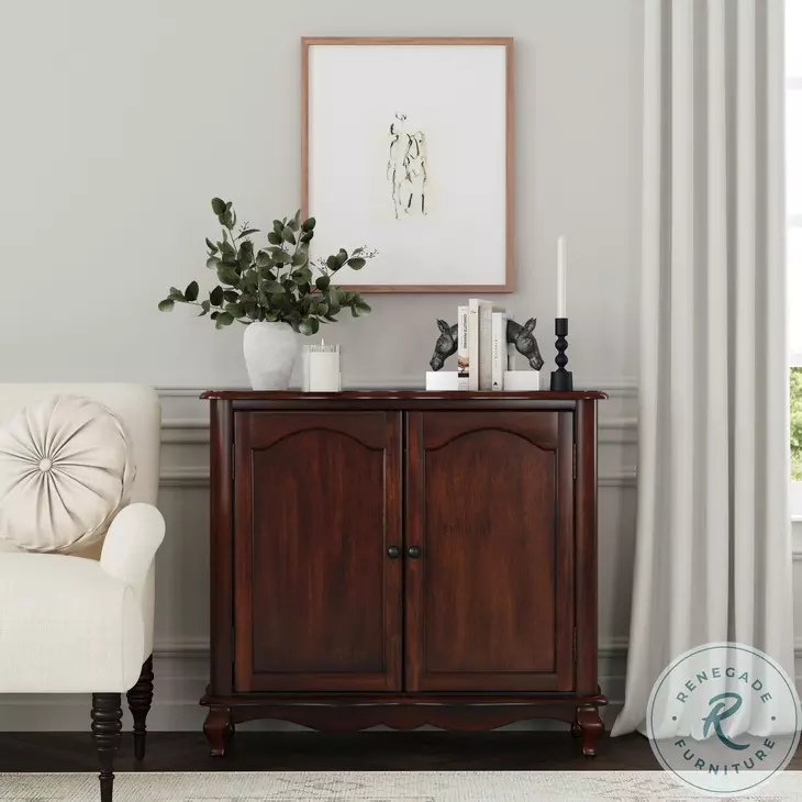 Leyden Medium Brown European Accent Cabinet