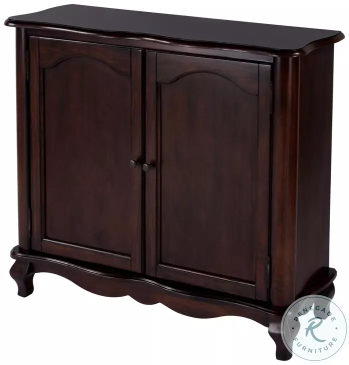Leyden Dark Brown European Accent Cabinet