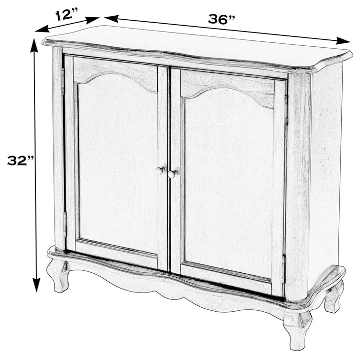 Leyden Royal Pastel Green 2 Door Accent Cabinet