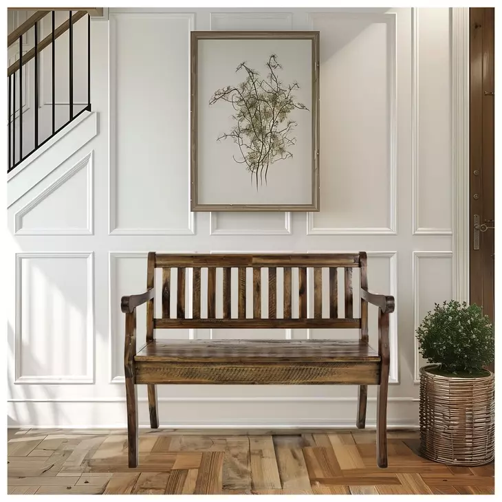 Artisans Craft Dakota Oak Storage Bench