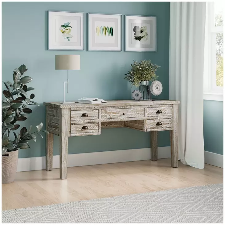Artisans Craft Washed Grey Desk