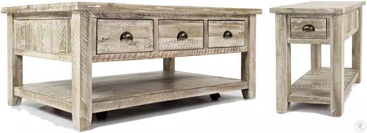 Artisans Craft Washed Grey Sofa Table