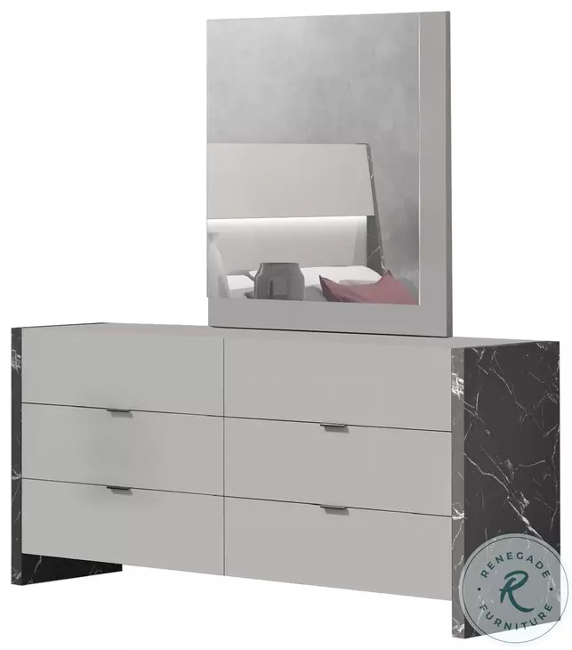 Stone Age Premium Light Grigio Mirror